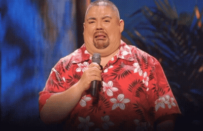 Man In Red Hawaiian Shirt Holding Microphone GIF