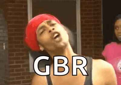 Man In Red Headband And Black Tank Top GBR GIF