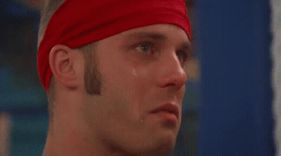 Man In Red Headband Crying With Tear GIF