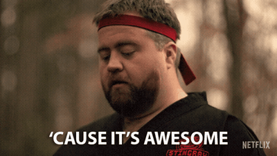 Man In Red Headband Saying Cause Its Awesome GIF