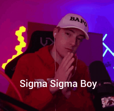 Man In Red Hoodie And White Hat With Bapo GIF