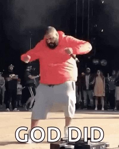 Man In Red Hoodie Dancing On Stage GIF