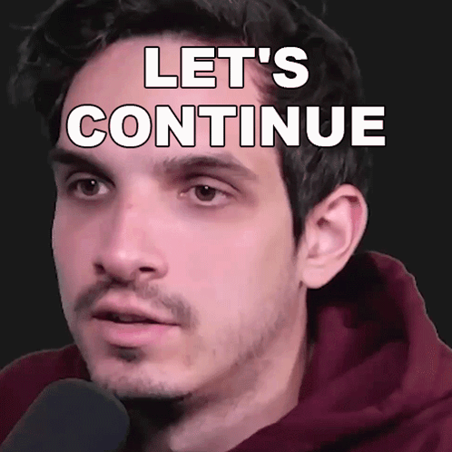Man In Red Hoodie Let's Continue On Face GIF
