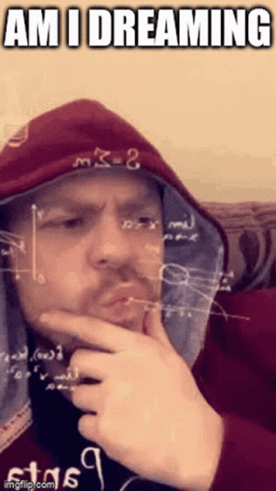 Man In Red Hoodie Making Funny Face Am I Dreaming GIF