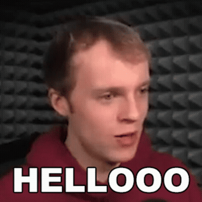 Man In Red Hoodie Saying Hellooo GIF