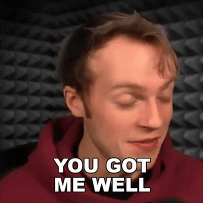 Man In Red Hoodie Saying You Got Me Well GIF