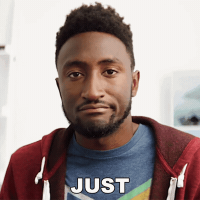 Man in Red Hoodie Says Just