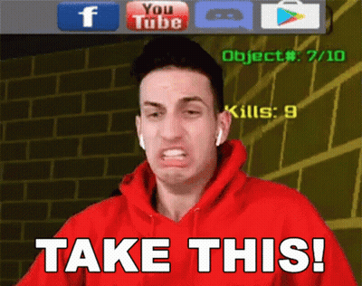 Man In Red Hoodie Says Take This GIF