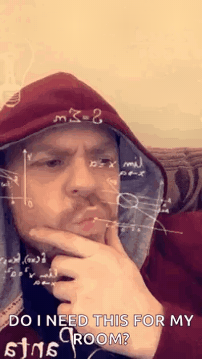 Man In Red Hoodie With Calculator On Face GIF