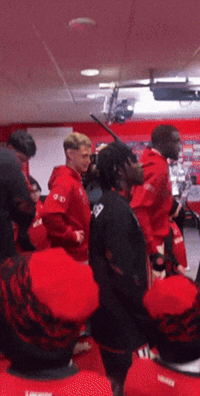 Man In Red Hoodie With GD GIF