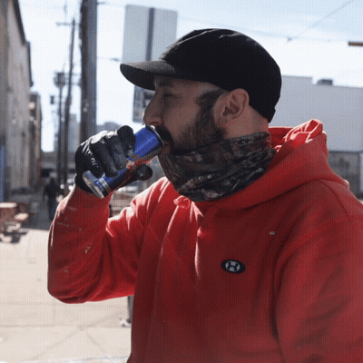 Man In Red Hoodie With Letter H GIF