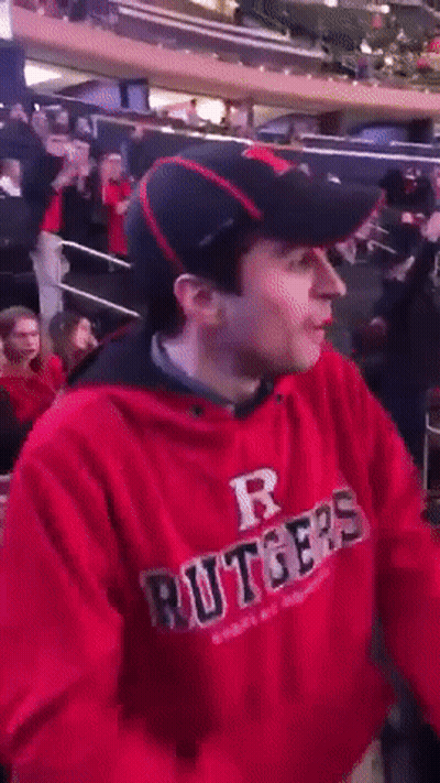 Man In Red Hoodie With Letter R GIF