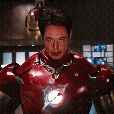 Man In Red Iron Man Suit GIF