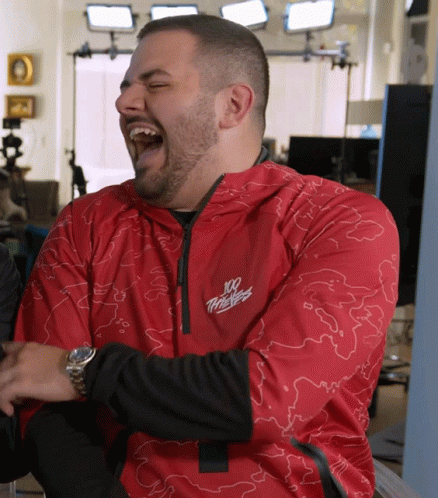 Man In Red Jacket 100 Thieves GIF
