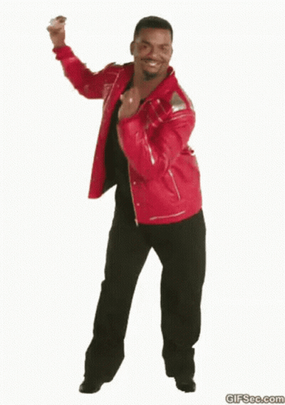 Man In Red Jacket And Black Pants Dancing GIF