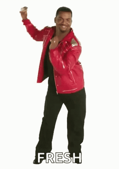 Man In Red Jacket And Black Pants Dancing Fresh GIF