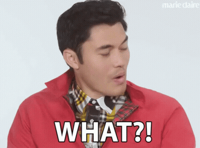Man In Red Jacket And Plaid Shirt Saying What GIF