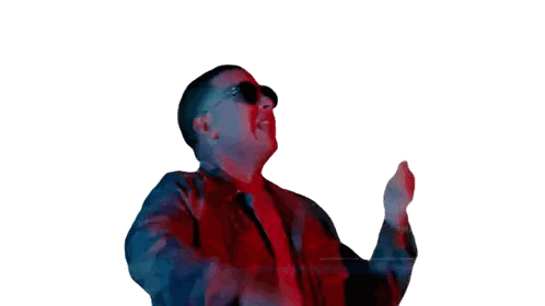Man In Red Jacket Dancing Sticker