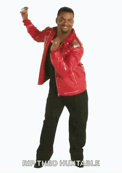 Man In Red Jacket Dancing Rip Theo Huxtable GIF