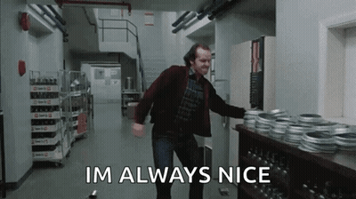 Man In Red Jacket Dancing With Im Always Nice GIF