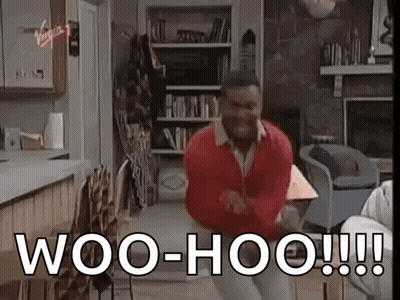 Man In Red Jacket Dancing Woo-Hoo GIF