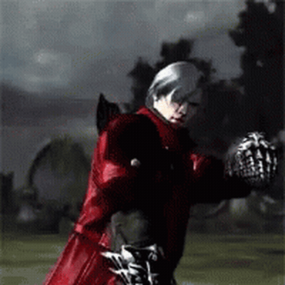 Man In Red Jacket Holding Sword GIF