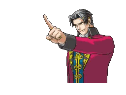 Man In Red Jacket Pointing Sticker