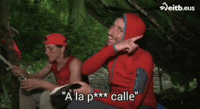 Man In Red Jacket Saying A La P ** Calle GIF
