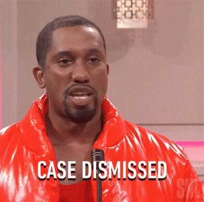 Man In Red Jacket Saying Case Dismissed GIF
