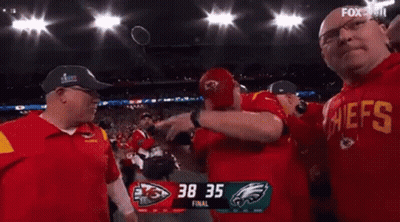 Man In Red Jacket Scoreboard 38 35 Final GIF
