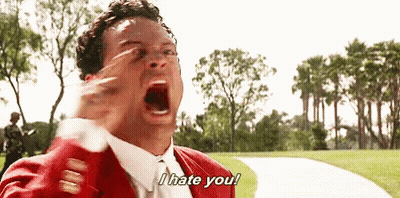 Man In Red Jacket Screaming I Hate You GIF
