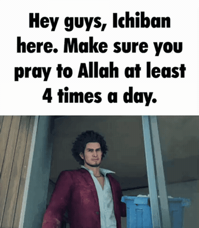 Man In Red Jacket Sign Hey Guys Ichiban Here GIF