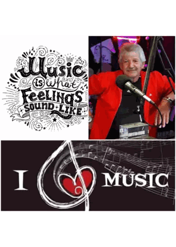Man In Red Jacket Singing Sticker