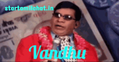 Man In Red Jacket Vandhu Sunglasses GIF