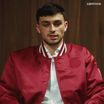 Man In Red Jacket With Canirove GIF