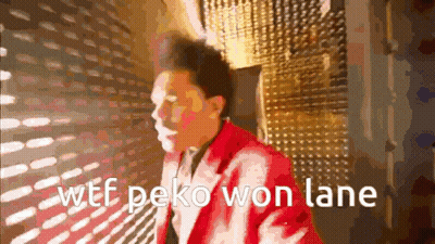 Man In Red Jacket WTF Peko Won Lane GIF