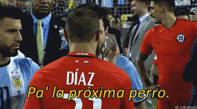 Man In Red Jersey Diaz GIF