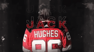 Man In Red Jersey Jack Hughes GIF