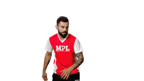 Man In Red Jersey Kicking Soccer Ball Sticker