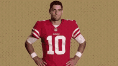 Man In Red Jersey Number 10 GIF