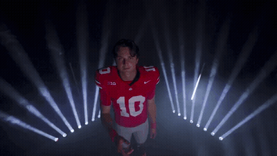 Man In Red Jersey Number 10 GIF
