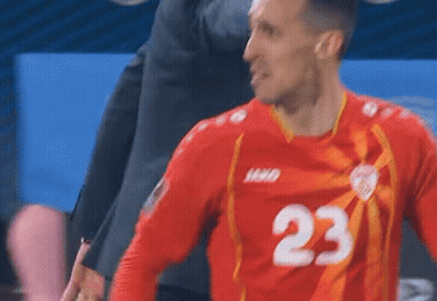 Man In Red Jersey Number 23 GIF