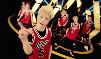 Man In Red Jersey Number 5 Pointing GIF