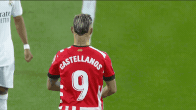 Man In Red Jersey Number 9 GIF