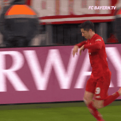 Man In Red Jersey Number 9 GIF