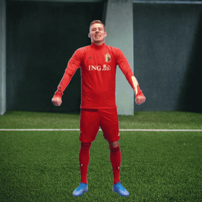 Man In Red Jersey On Green Field GIF