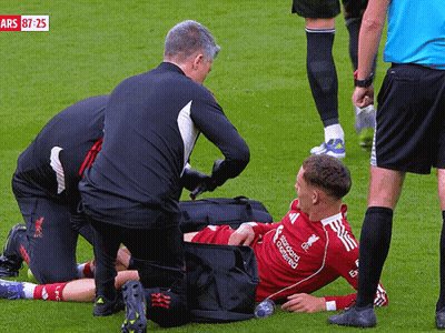 Man In Red Jersey Saying Standard GIF