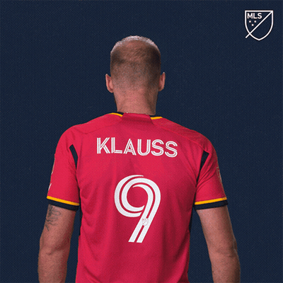Man In Red Jersey With Name Klauss GIF
