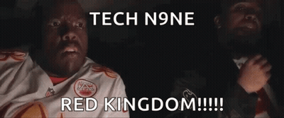 Man In Red Kingdom Jersey Saying Tech N9ne GIF