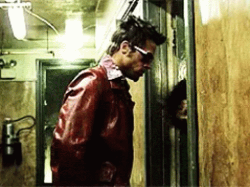 Man In Red Leather Jacket And Sunglasses GIF